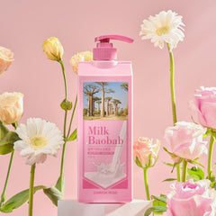 BIOKLASSE MILK BAOBAB Hair Shampoo 1000ml #Damask Rose