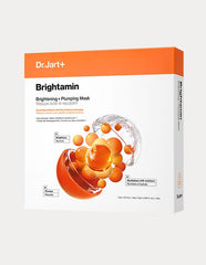 Dr.jart+ Brightamin Brightening + Plumping Face Mask With Vitamin C 25ml X 5ea