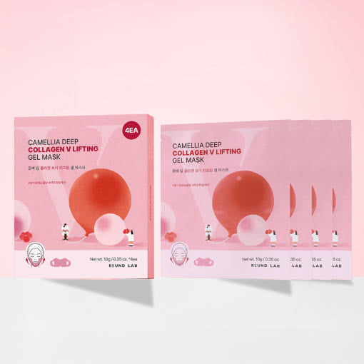 Round Lab Camellia Deep Collagen Firming Gel Mask Sheet 10g X 4ea